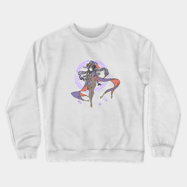 Mona from Genshin Impact Crewneck Sweatshirt by MaxGraphic